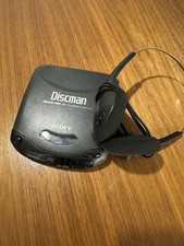 Sony D-141 Discman Portable CD Player  Headphones Powers On