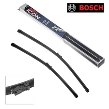 Bosch Wiper Blades Icon 24'& 20' Left & Right Set 'ONLY PUSH BUTTON STYLE CLIP'