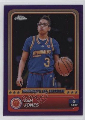 2024 Topps Chrome McDonald's All American Purple Refractor 25/150 Zam Jones 09j5