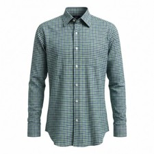 Dockers Mens Fitted Long Sleeve Button Down Shirt Gingham Check L 16/16.5 32/33