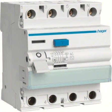 CDC463J 63A/ 30MA/ AC DIFFERENTIAL SWITCH 63A 4P 4M 30MA AC 6KA