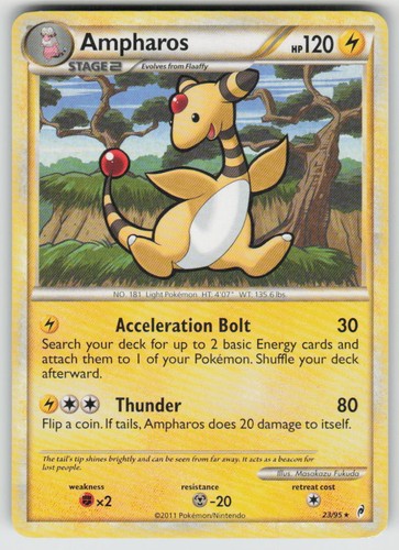Ampharos 23/95 Call of Legends Rare PokΓ©mon TCG