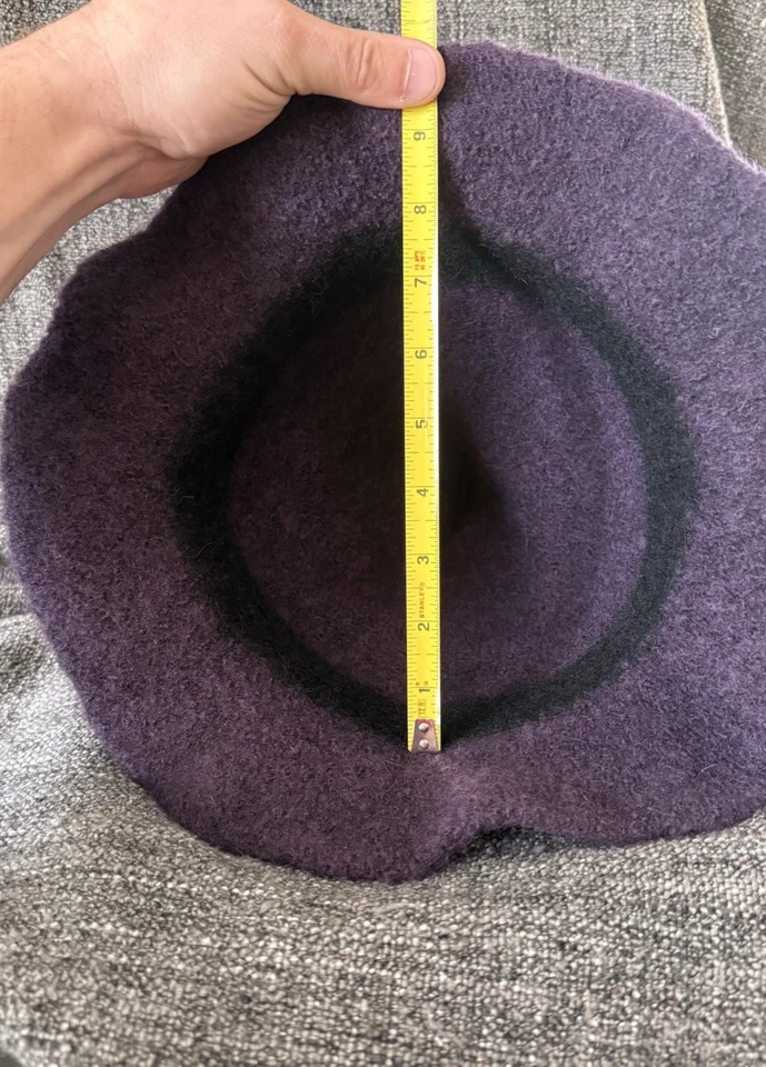 ШЛЯПА ВЕДЬМЫ РУЧНОЙ ВЯЗКИ и ВОЙЛОК - Изображение 3 из 4