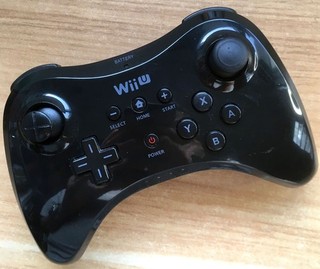 MANETTE OFFICIELLE NINTENDO WII U PRO CONTROLLER PAL EURO FONCTIONNE BON ÉTAT