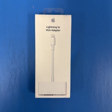 Apple Lightning to VGA Adapter White New Sealed MD825AM-A Display Converter