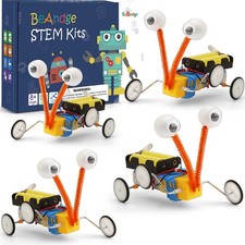 4 Set STEM Robot Kit for Kids 8-12 1st 2nd 3rd Grade Electronics Building Craft