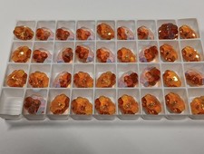 NEW Swarovski Topaz AB 14mm Corona Cut Margarita Flower Beads Jewelry Making DIY