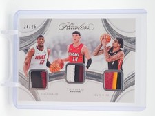 BAM ADEBAYO/HERRO/WARE 2024-25 FLAWLESS TRIPLE PATCHES /25 #TP-MHT HEAT Q1977