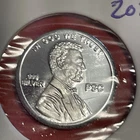 1g .999 Pure Silver, Shield Penny Design. Great For Investment Or Collecting!