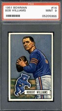1951 Bowman #14 Bob Williams - PSA 9