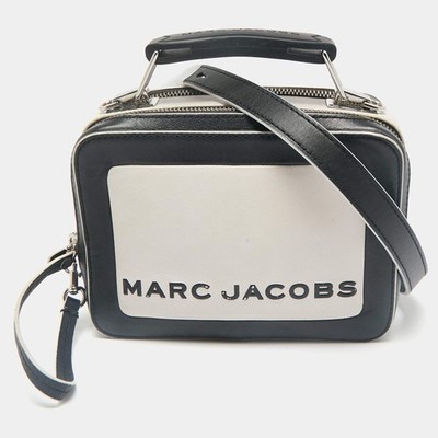 Marc Jacobs The Box Umhängetasche schwarz Leder