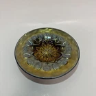 Vintage Dugan Wishbone & Spade Carnival Glass Plate (Early 1900s)