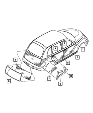 Genuine Mopar Fender Molding Left WT47AAAAB