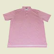 Peter Millar Summer Comfort Red Gingham Check Performance Polo Shirt Mens XXL