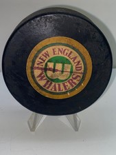 New England Whalers WHA vintage Official game Puck Hartford SCARCE OLD 1970's 