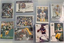 Lot of 9 Brett Favre Upper Deck Topps Fleer Chrome Packers Vikings SP