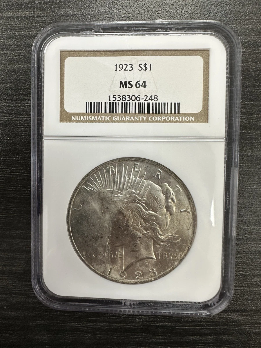 MS 64 Graded 1923 Year Peace Dollars (1921-1935) for sale | eBay