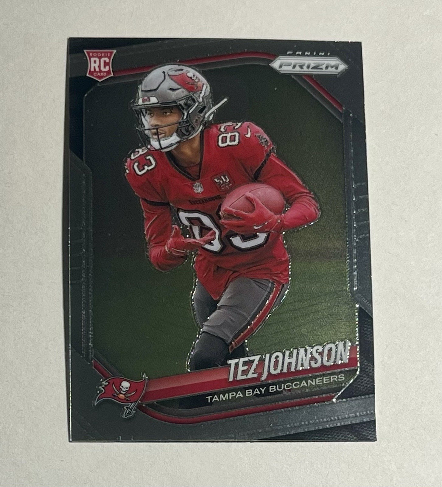2025 Panini Prizm Tez Johnson RC #381 Tampa Bay Buccaneers