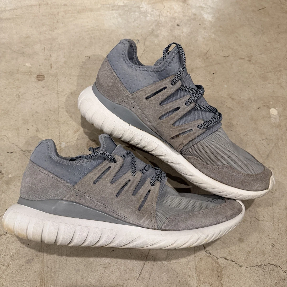 adidas Tubular Radial Sneaker Running Shoes Mens Size 10.5 White Light Grey adidas Tubular Radial Light Grey for Sale | Authenticity  main image 2