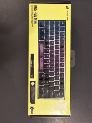 Corsair K65 RGB Mini Mechanical Gaming Keyboard 60% Cherry MX Speed, Black