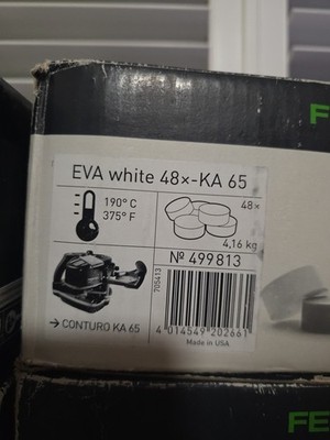 Festool 499813 White Eva Edge Banding Adhesive 48 Ct, 3 cases available.