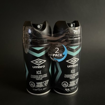 Umbro Ice Deo Body Spray 5 oz / 150 ML. ( 2 pack )