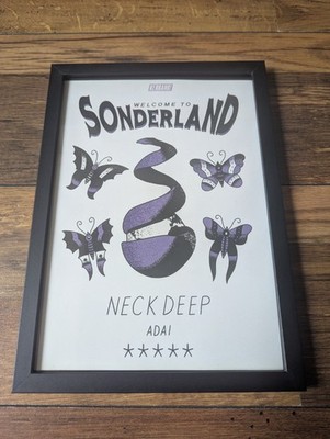 Neck Deep 'Welcome to Sonderland' Framed Kerrang! Art Print A4 Ideal Gift