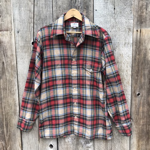 VTG 60s-70s Enro Plaid Button Up Shirt Myers Ltd Middletown, OH, Medium