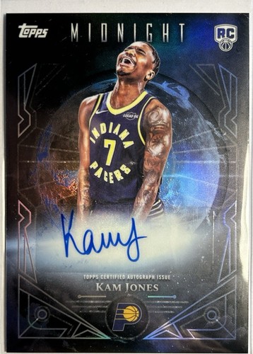 2025-26 Topps Midnight Kam Jones Sun RC Auto Autograph #MSR-KJO Pacers Rookie