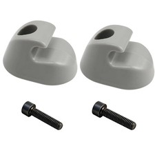 2PCS Gray Sun Visor Clip Set Interior-Bone Compatible with Kenworth Peterbilt...
