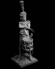 1/16 Scale Resin Model Kit &ndash; 120mm Guard Marine Drummer Napoleonic Wars UK