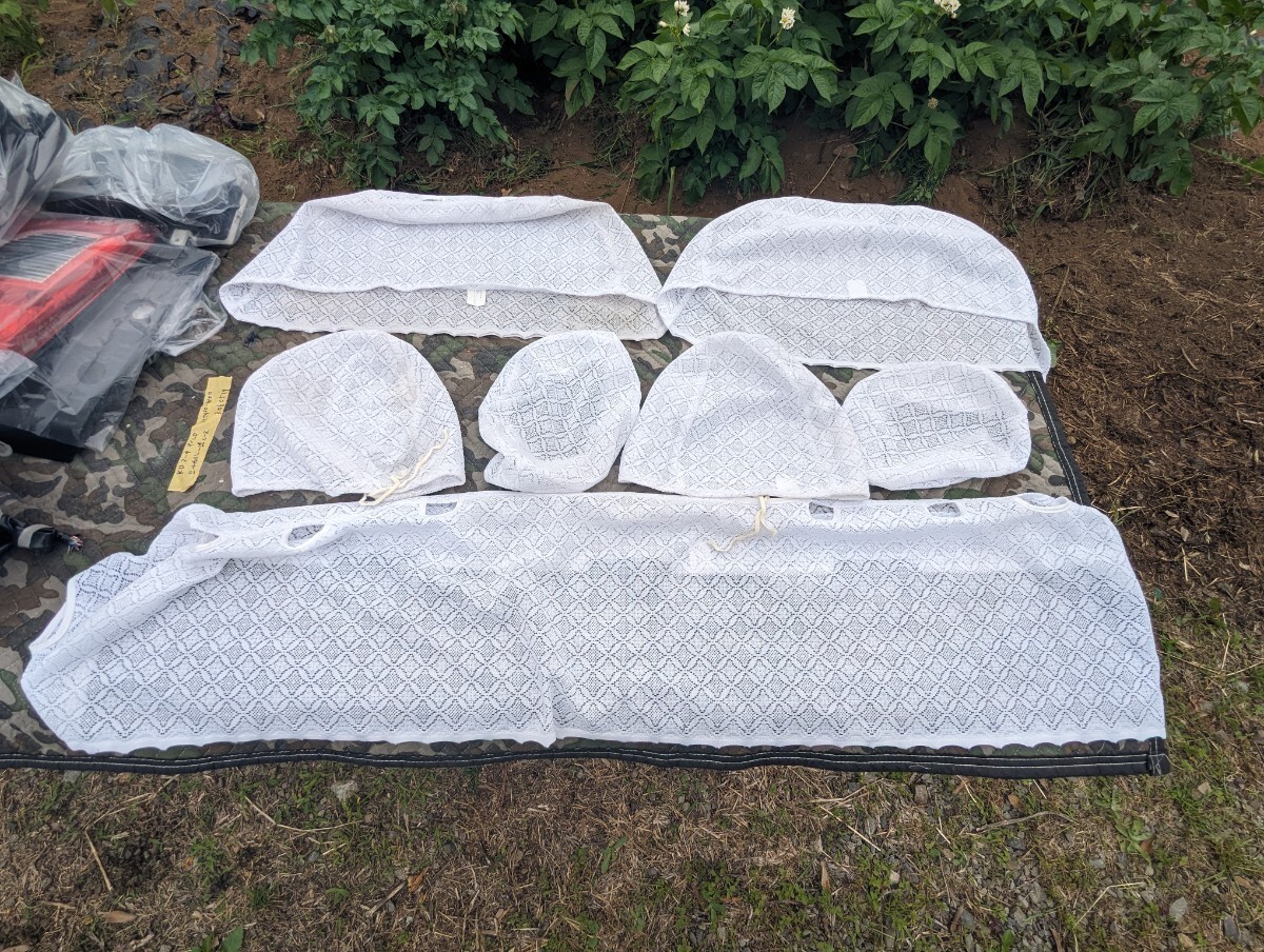 JDM Nissan March K13 Micra Genuine Lace Seat Cover Full Set Used