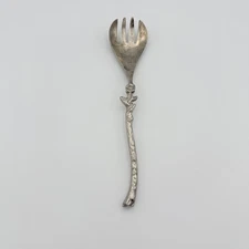 Vintage Rose Vine Salad Serving Fork Utensil Kitchen Decor