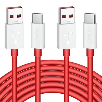 6FT USB Type C Cable 2-Pack for Fast Charging & Data Syncing, Compatible with