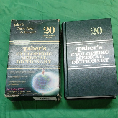 #ad Taber#x27;s Medical Dictionary 20th Edition Thumb Indexed Hardcover F.A. Davis $18.97