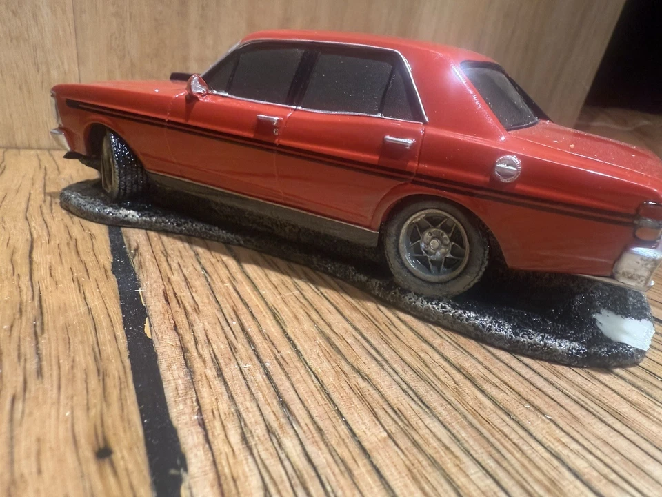 Ford Falcon XY GTHO Phase 3 Sedan Vermillion Fire Black Model Display - image 3 of 4