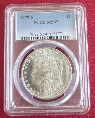 1879-S U.S. $1 Morgan Silver Dollar PCGS MS62