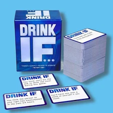 Drink IF Hilarious Adult Drinking Game. Party Card Game For Family & Friends