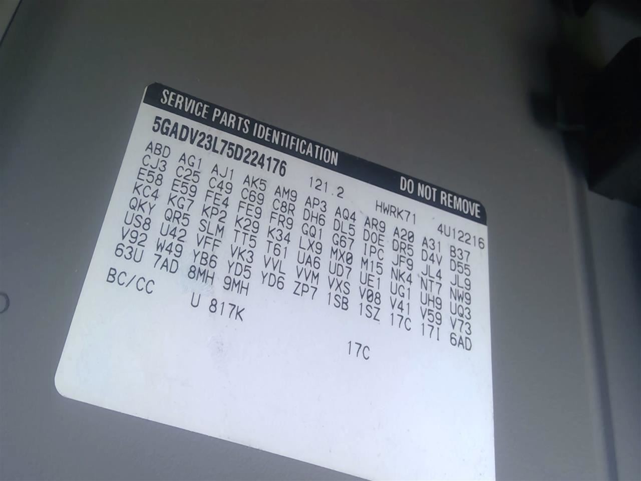 Fuel Tank SV6 Extended Wb 121" VIN V 5th Digit Fits 05-09 MONTANA 3615456 thumbnail 3