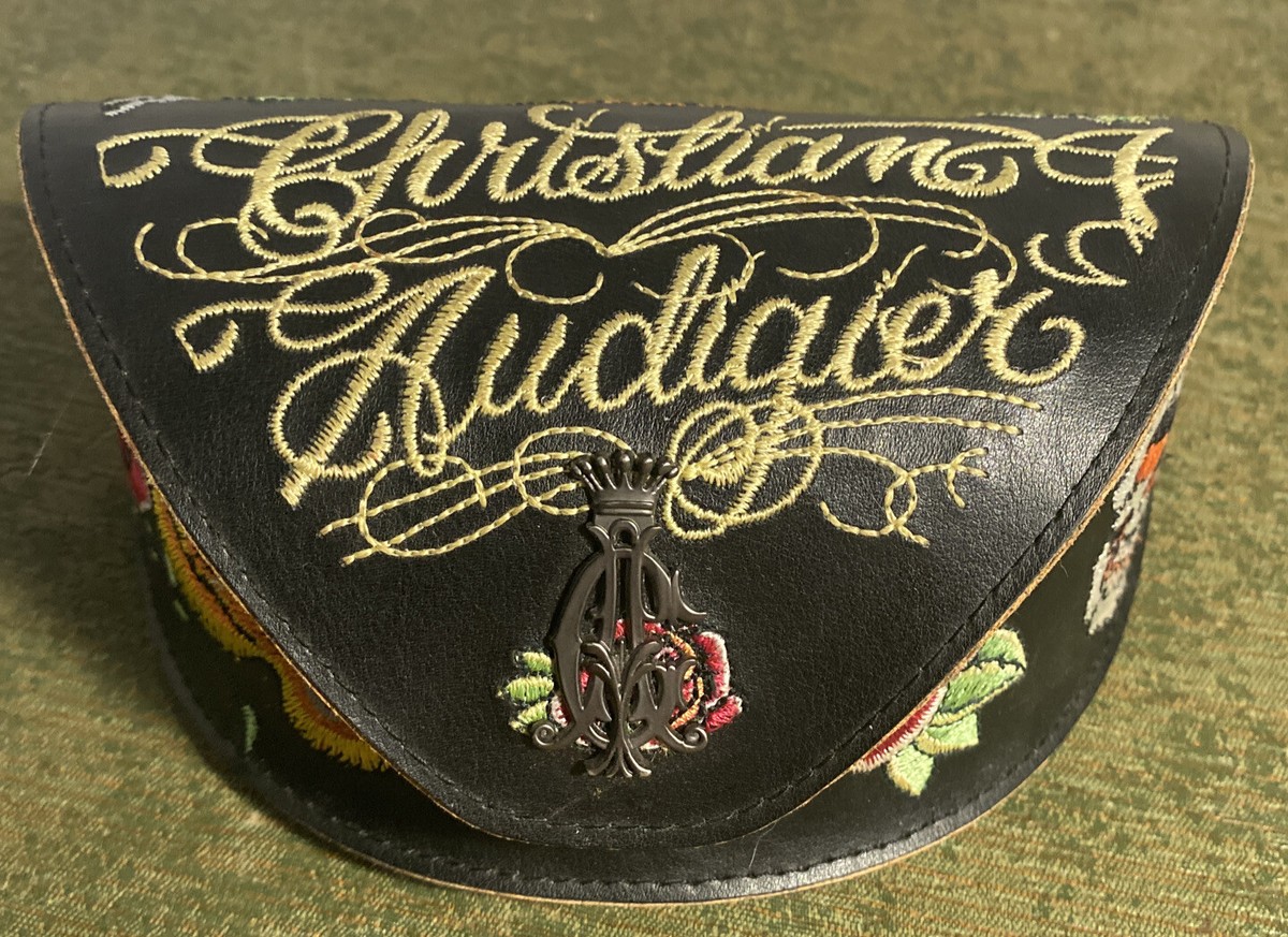 Christian Audigier Sunglasses Case Embroidered Leather | eBay display picture 3