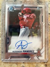 2021 Bowman Chrome 1st Alexander Ramirez Auto! 🔥 HOT! Angels (N)