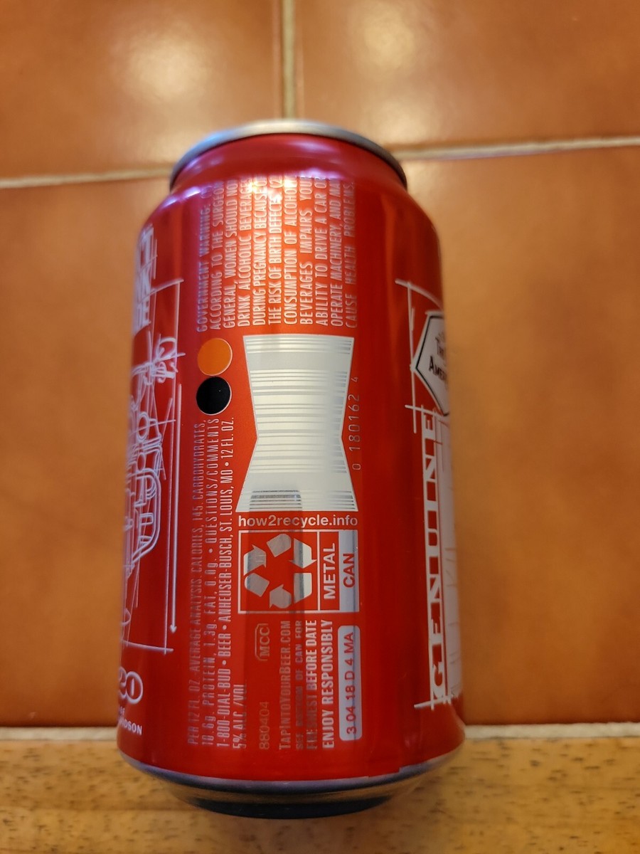 Budweiser Harley Davidson 120th Anniversary Limited Edition 12oz