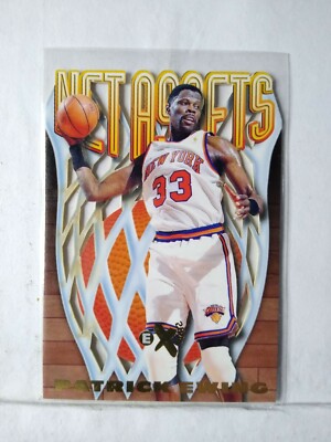1997-98 Skybox e-X 2000 PATRICK EWING #3 Net Assets die-cut MINT F3624