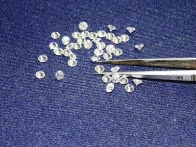 1 TCW NATURAL EARTH MINED 50 PIECE LOOSE G-H /SI DIAMOND LOT 0.02 CT 1.75 MM