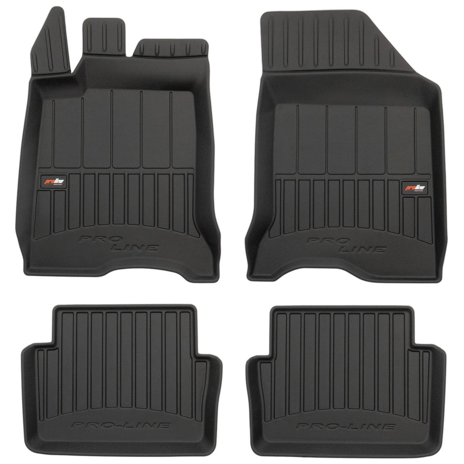 Tapis de sol Frogum Pro-Line pour Renault Laguna II de 2001 à 2007 en TPE noir