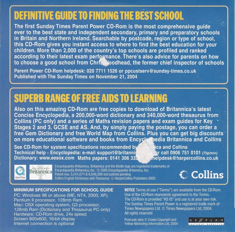 PARENT POWER ( THE SUNDAY TIMES Newspaper CD-ROM ) - Bild 2 von 3