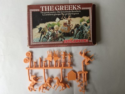 Boîte Atlantic 1807 – Cavalerie Grecque, Figurines 1:72, Plastique à Peindre