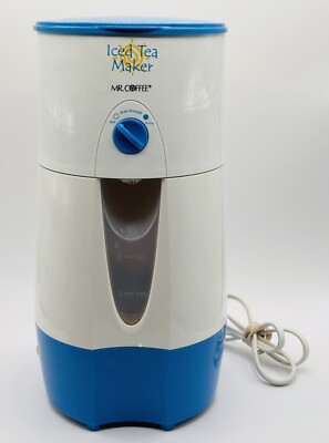 Mr. Coffee Blue 3 Quart Iced Tea Maker TESTED Working No Pitcher