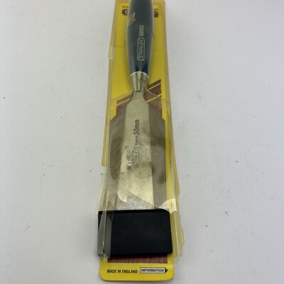 STANLEY MADE IN ENGLAND 50mm/2''  No. 5002 BEVELEDGE PARING CHISEL NEW OLD STOCK