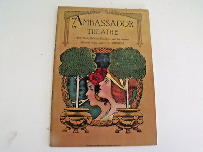 VTG 1921 Ambassador Theatre New York Program